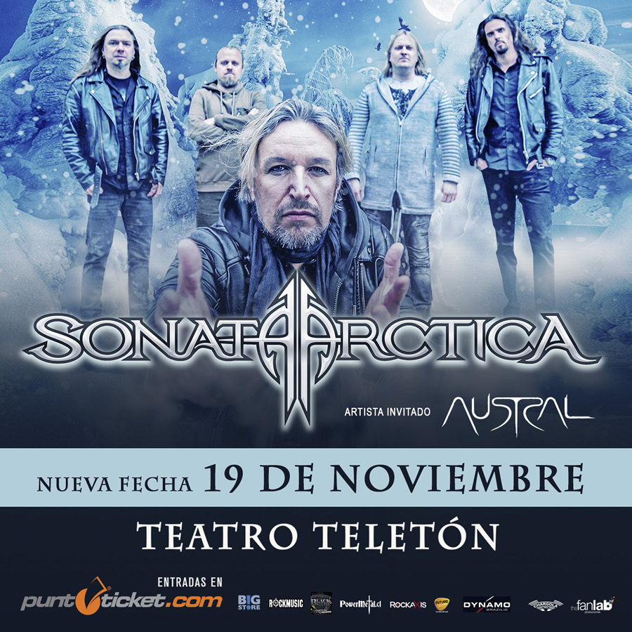 El concierto de Sonata Arctica es reprogramado para el 19 de noviembre