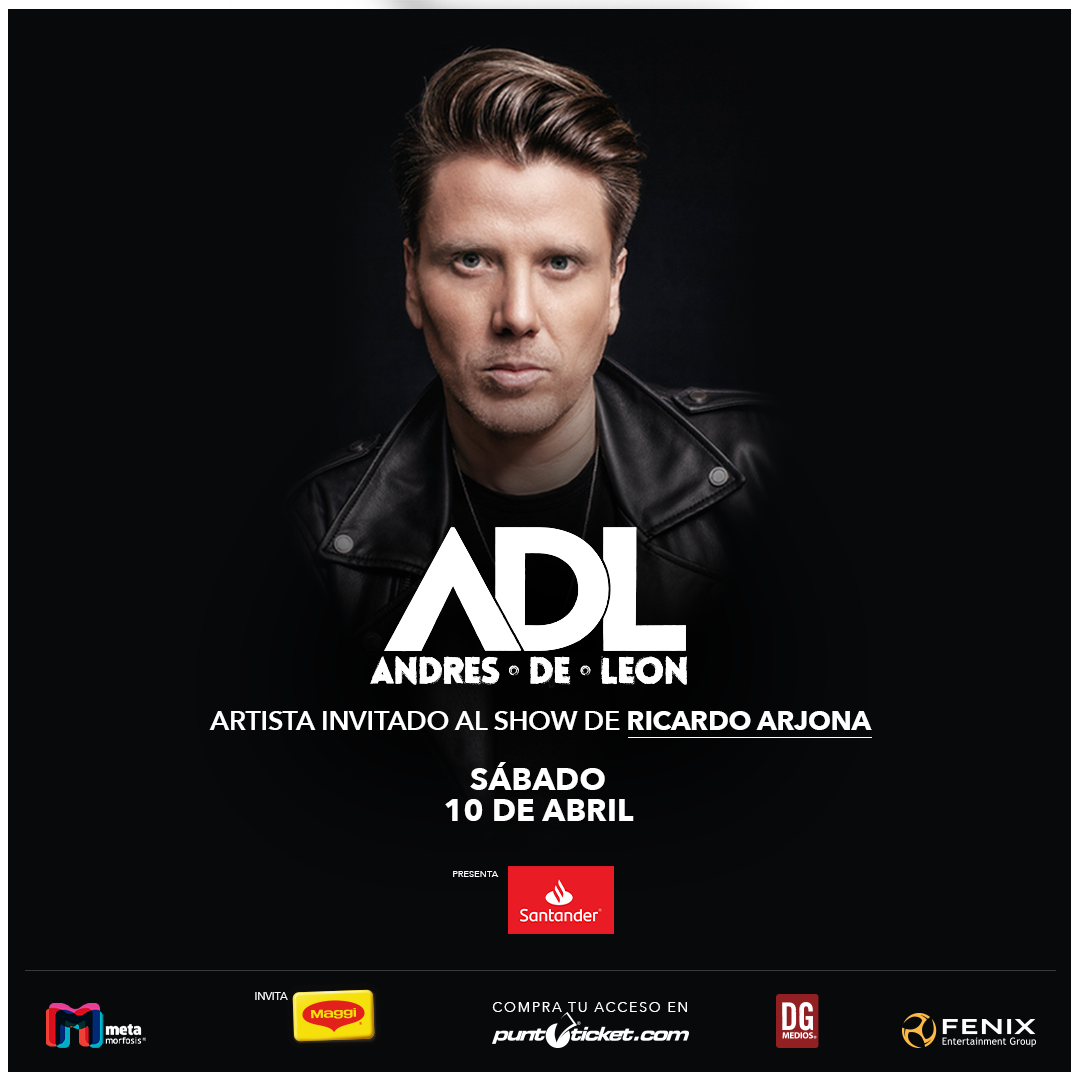 Andrés de León abrirá show streaming de Ricardo Arjona