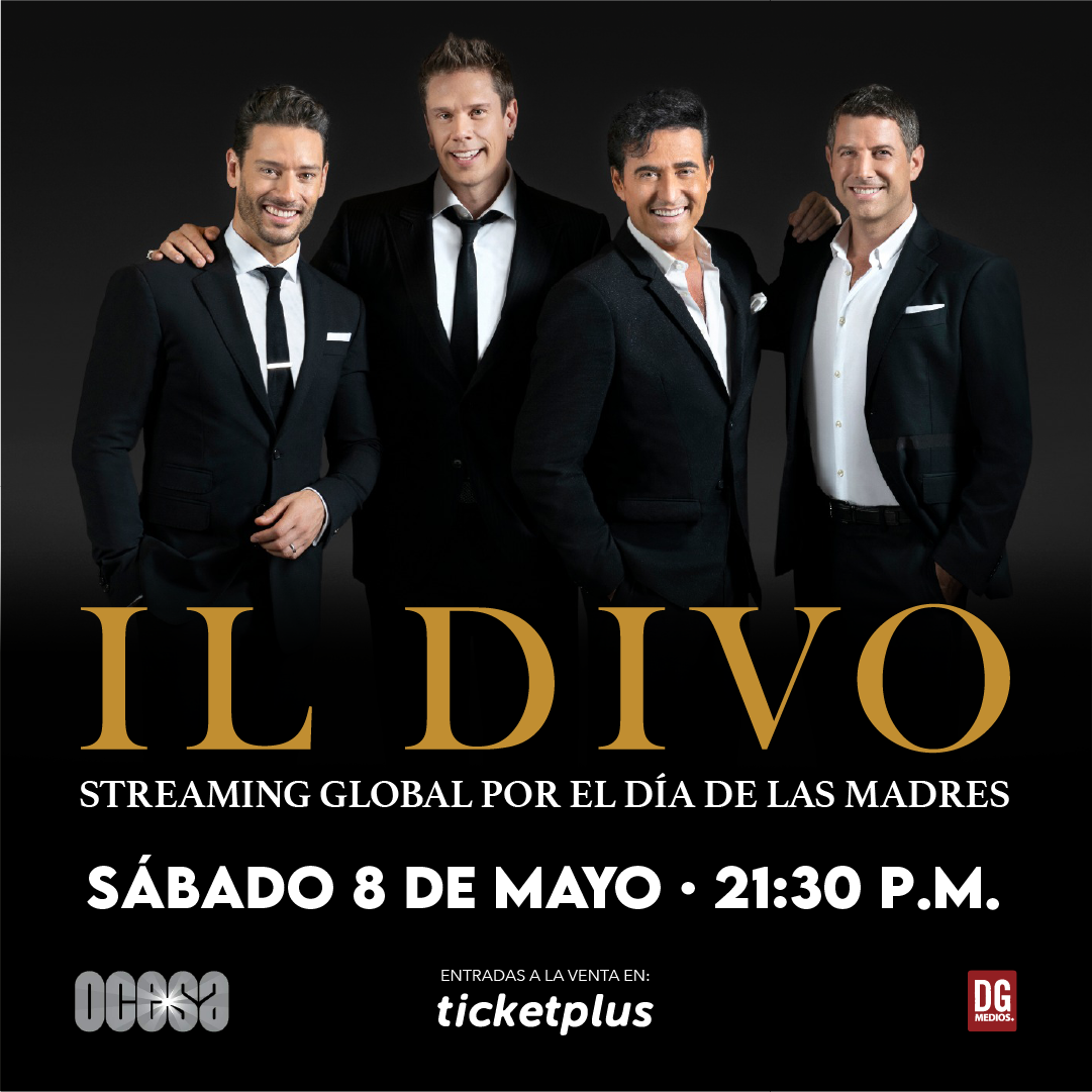 Il Divo ofrecerá un concierto vía streaming a nivel mundial